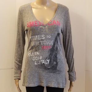 American Eagle Outfitters Wom. L long slv tshirt